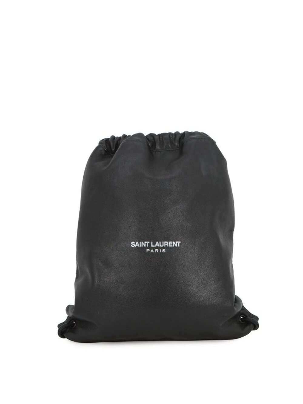 Saint Laurent Paris Backpack Teddy Leather Black